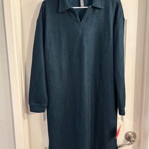 Mondetta Dark Teal Knit Sweater Dress